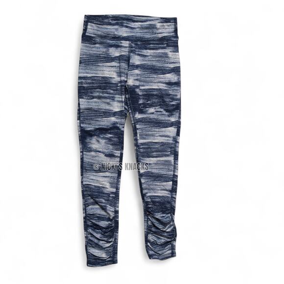 4/$20 - All in Motion Girls Activewear Leggings Blue & White Stripe Size M 8 - Picture 2 of 5